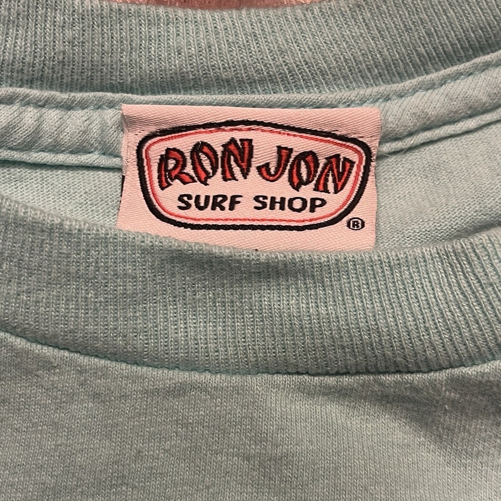 Ron Jon Surf Shop Cozumel T-Shirt Seafoam Green Pineapple Graphic - Unisex M/L - Picture 5 of 8
